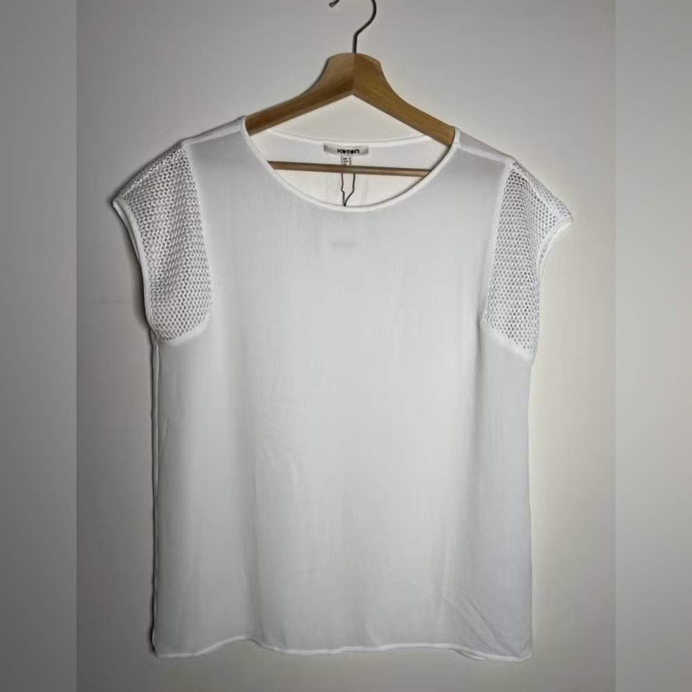 New with tag Koton Short Sleeve Blouse - Top Sz UK 10 (US Small)